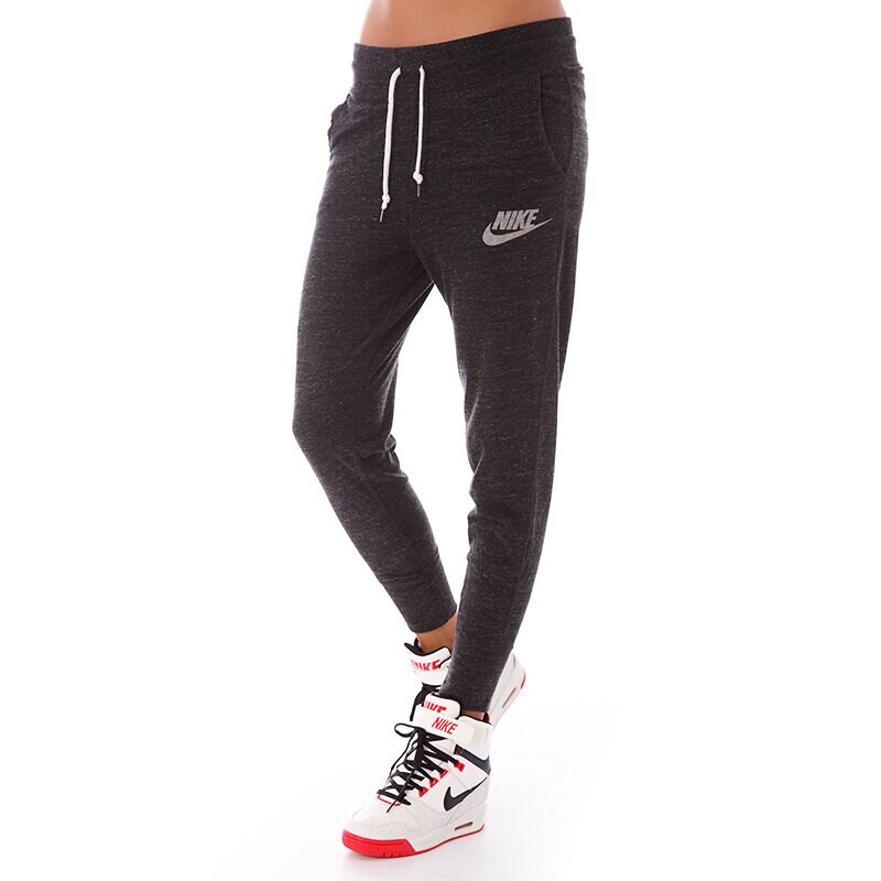 dámské kalhoty NIKE KALHOTY  GYM VINTAGE PANT 545782010 ŠEDÁ