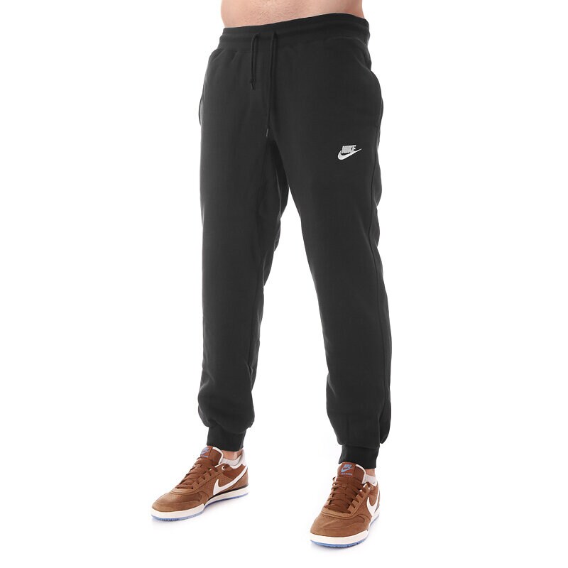 pánské kalhoty NIKE KALHOTY  AW77 CUFF FLC PANT 598871010 ČERNÁ