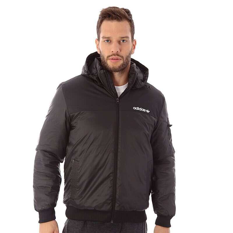 pánská zimní bunda ADIDAS BUNDA AC PADDED JKT G86286 ČERNÁ