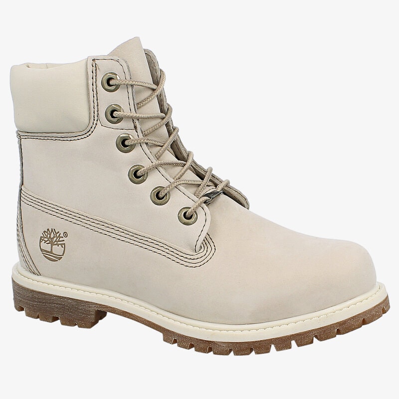 dámské kotníkové boty TIMBERLAND PREMIUM 6 INCH BOOT - W  23623 BÍLÁ