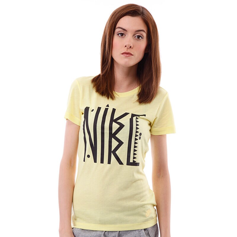 dámské tričko NIKE TRIČKO ZORB TEE 524627763 ŽLUTÁ