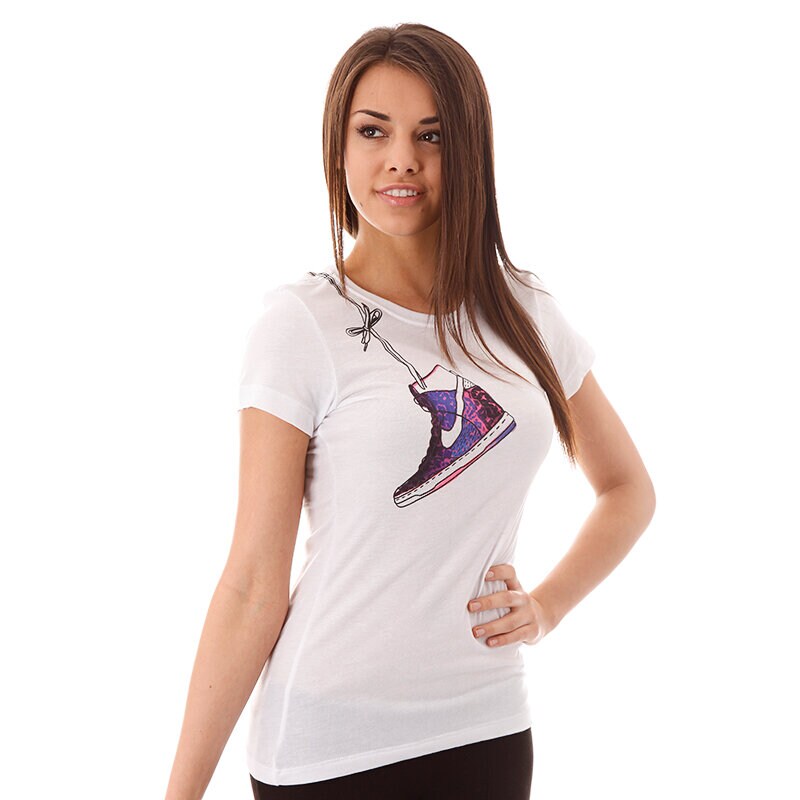 dámské tričko NIKE TRIČKO NIKE TEE-SKY HIGH 575659100 BÍLÁ