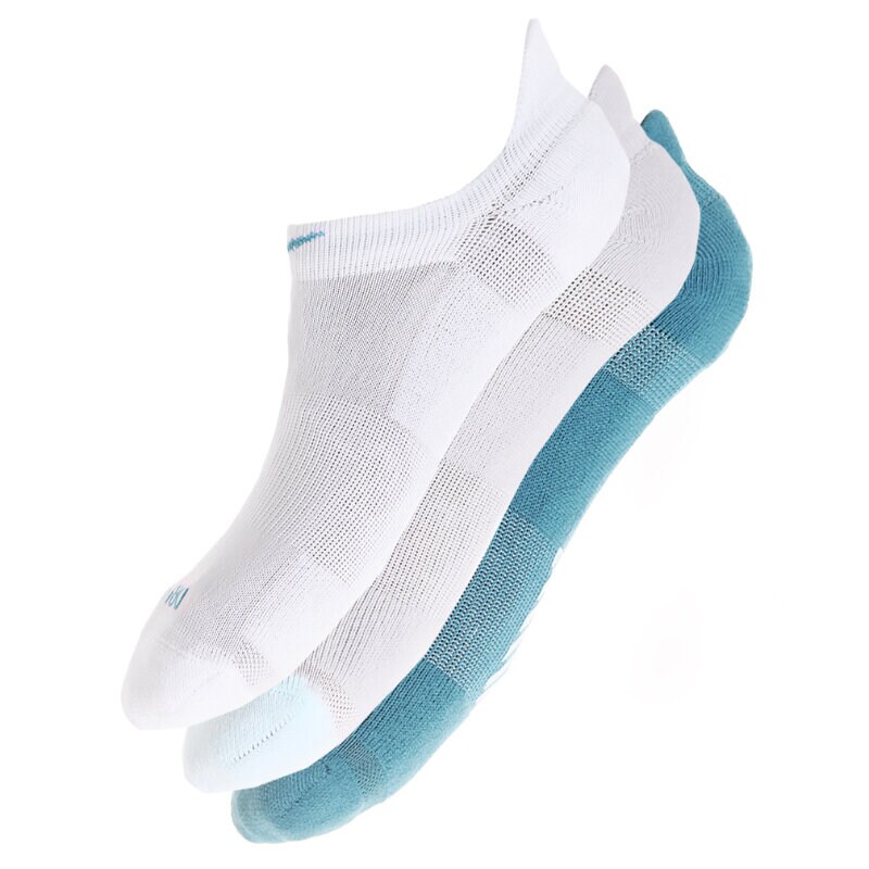 dámské ponožky NIKE NÍZKÉ PONOŽKY  3PPK WOMEN'S DRI FIT GRAPHIC N SX4788933 ZELENÁ