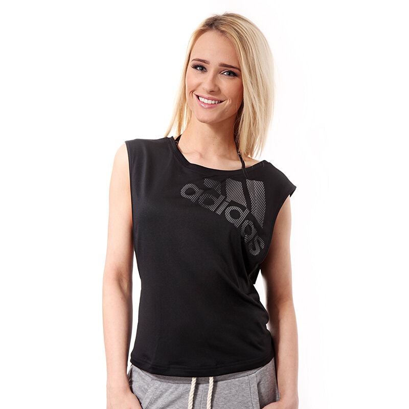 dámské tričko ADIDAS TRIČKO SC LOGO TOP D89293 ČERNÁ