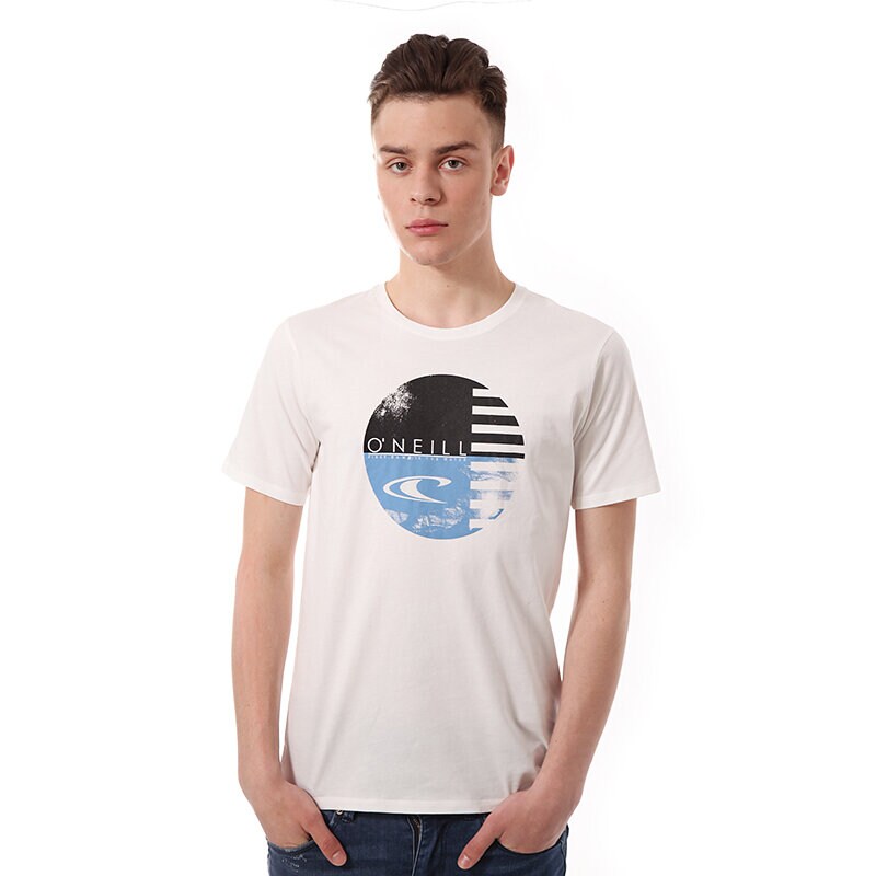pánské tričko O'NEILL TRIČKO LM TARGET S/SLV TEE 4036001030 BÍLÁ