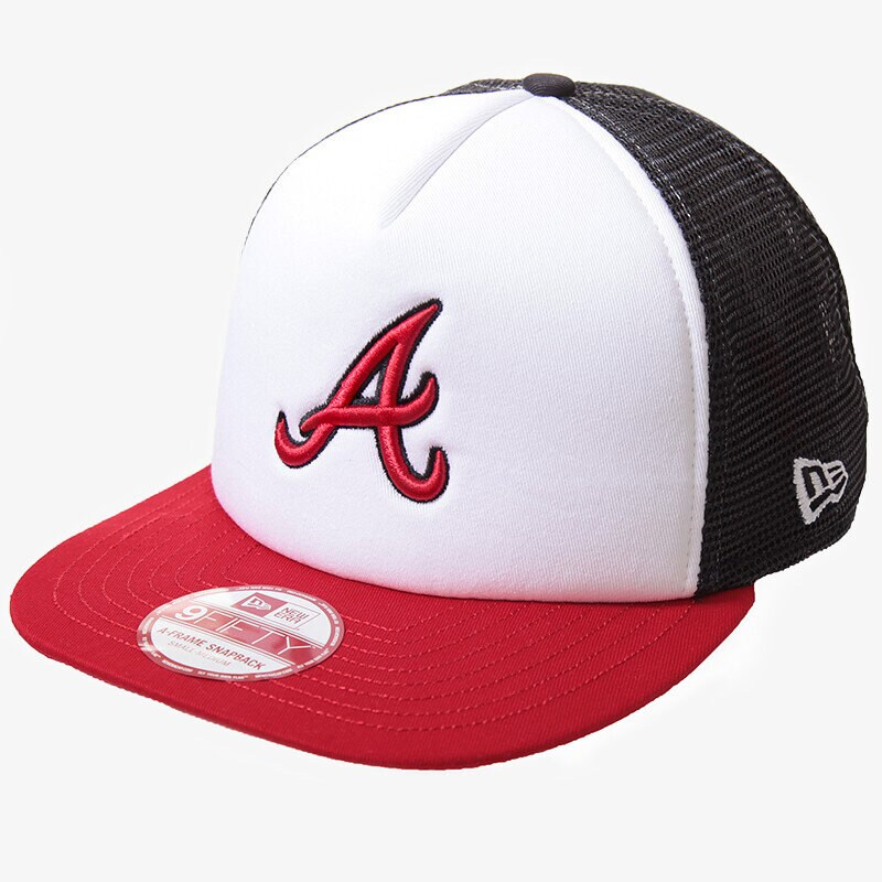 dětská kšiltovka NEW ERA ČEPICE TEAMMESH ATLANTA BRAVES 80001077 ČERNÁ