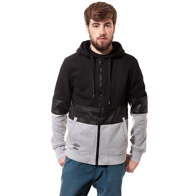 pánská mikina UMBRO MIKINA RENO UL34BLM03001 ČERNÁ
