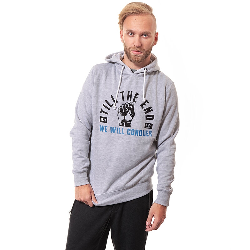 pánská mikina UMBRO MIKINA ROCHESTER UL34BLM06001 ŠEDÁ