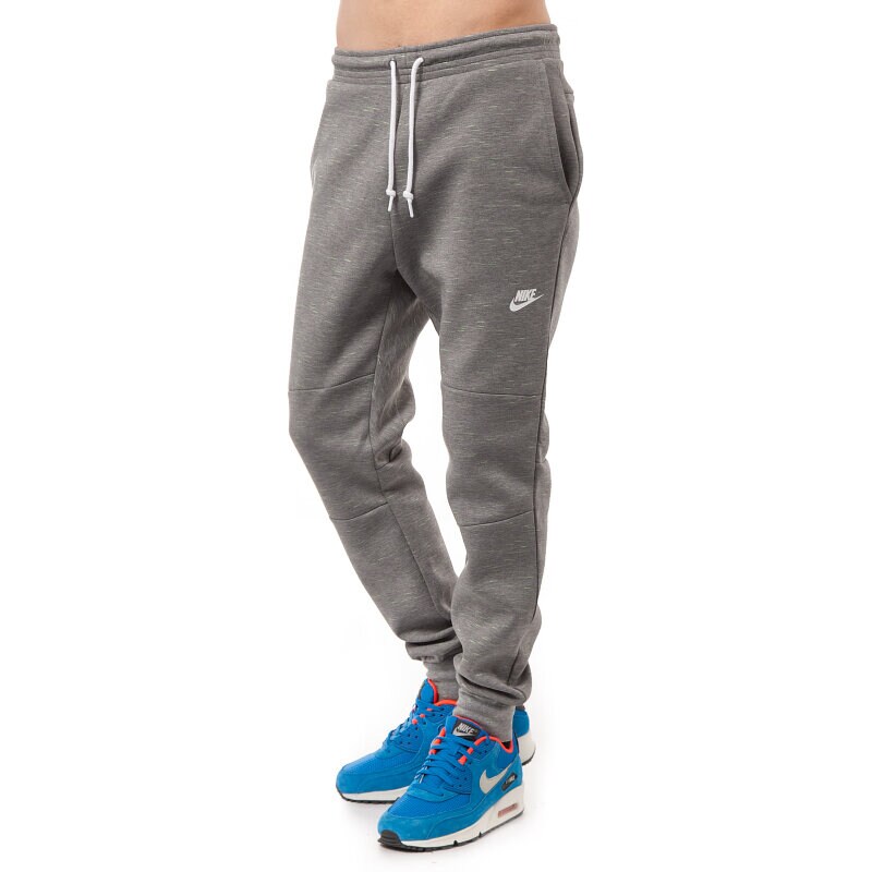 pánské kalhoty NIKE KALHOTY  TECH FLEECE PANT 1 MM 545343091 ŠEDÁ