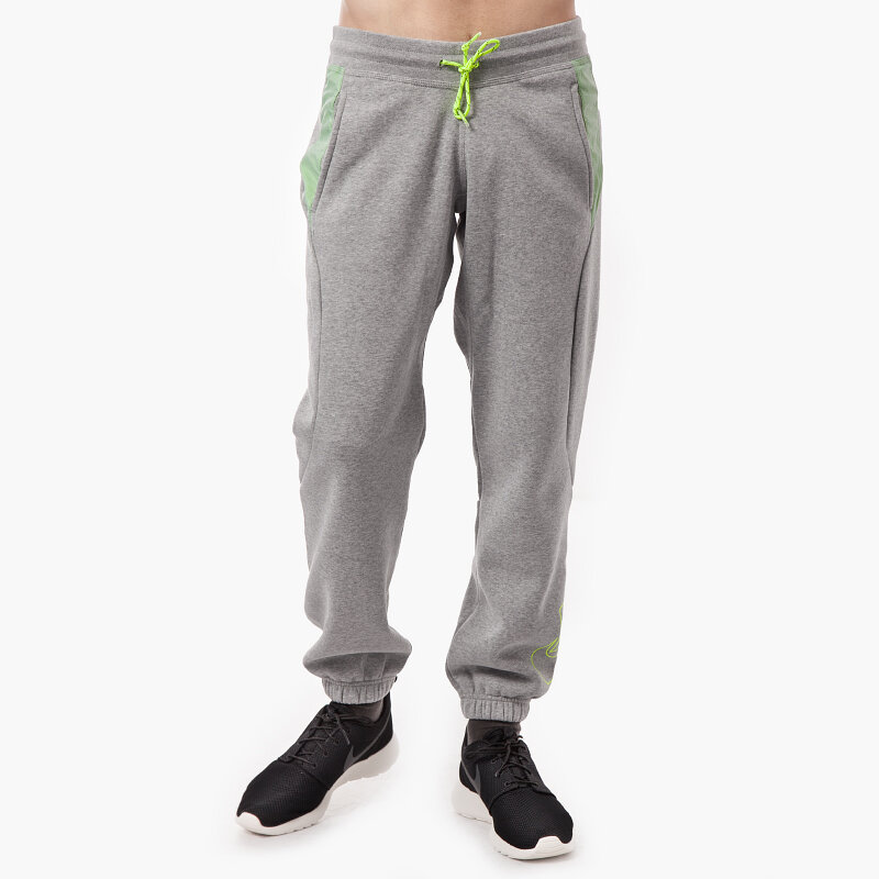 pánské kalhoty NIKE KALHOTY  FABRIC MIX CUFF PANT 642871063 ŠEDÁ