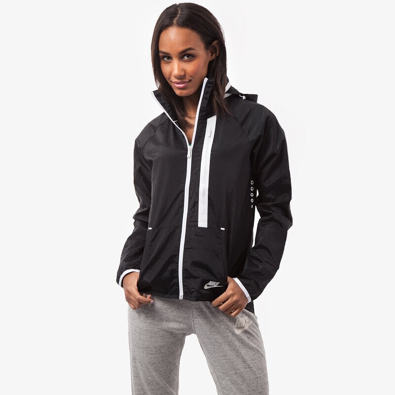 Přechodná bunda dámská (podzimní, jarní) NIKE BUNDA TECH MOTO CAPE-SP 699882010 ČERNÁ
