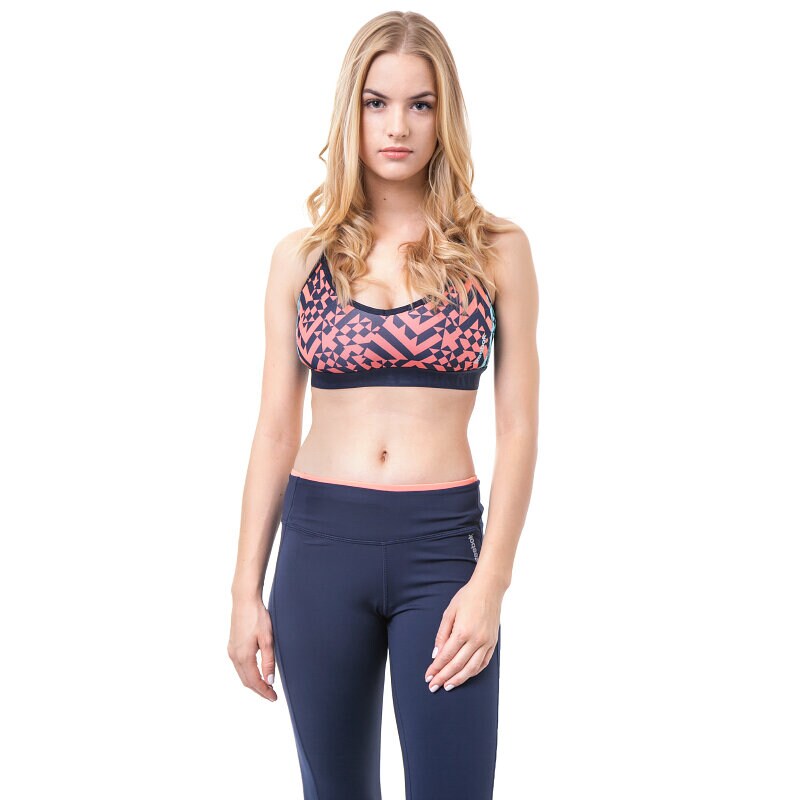dámský top REEBOK TOP WOR P SHRT BRA B86304 MODRÁ
