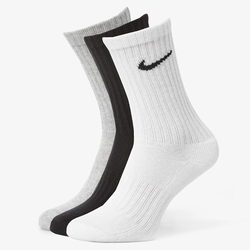 dámské ponožky NIKE PONOŽKY 3PPK CREW MIX SX4704-901 VÍCEBAREVNÁ