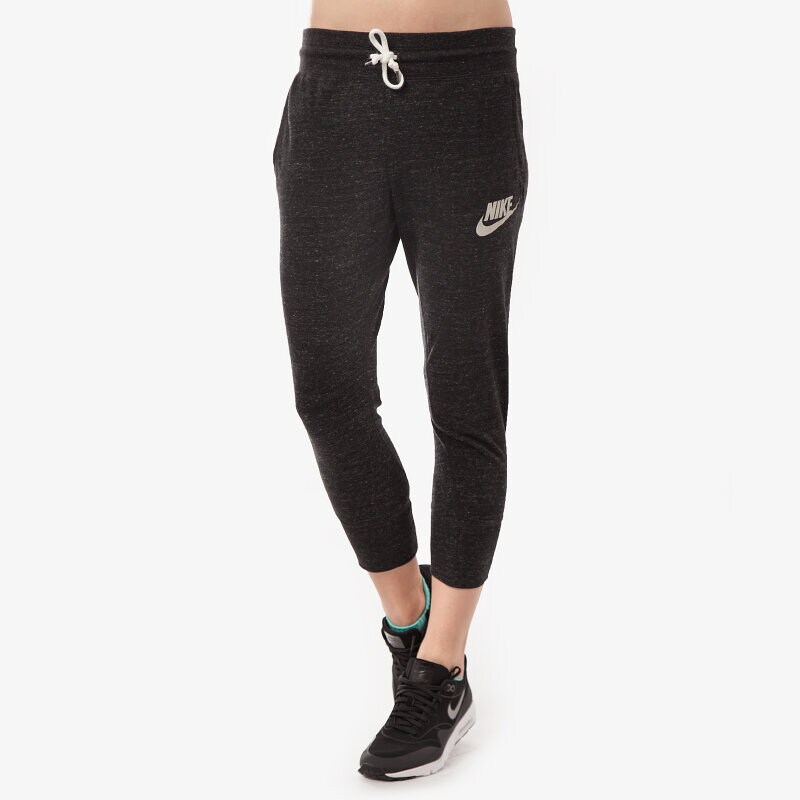dámské kalhoty NIKE KALHOTY  GYM VINTAGE CAPRI 668933010 ČERNÁ