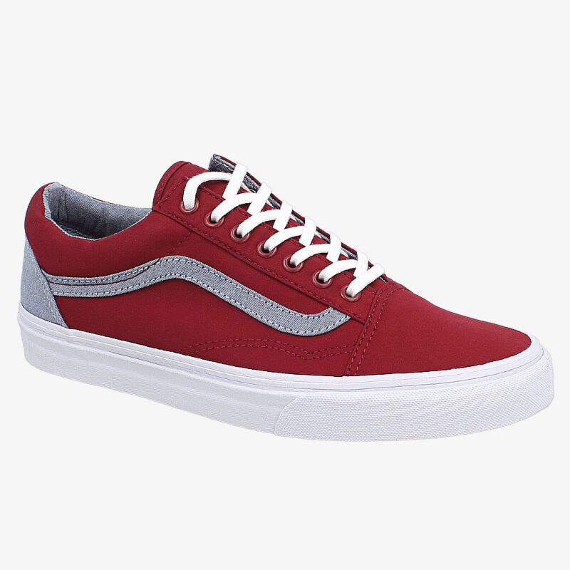 pánské skate boty (skateboardové) VANS OLD SKOOL  VZDFFN3 BORDOVÁ