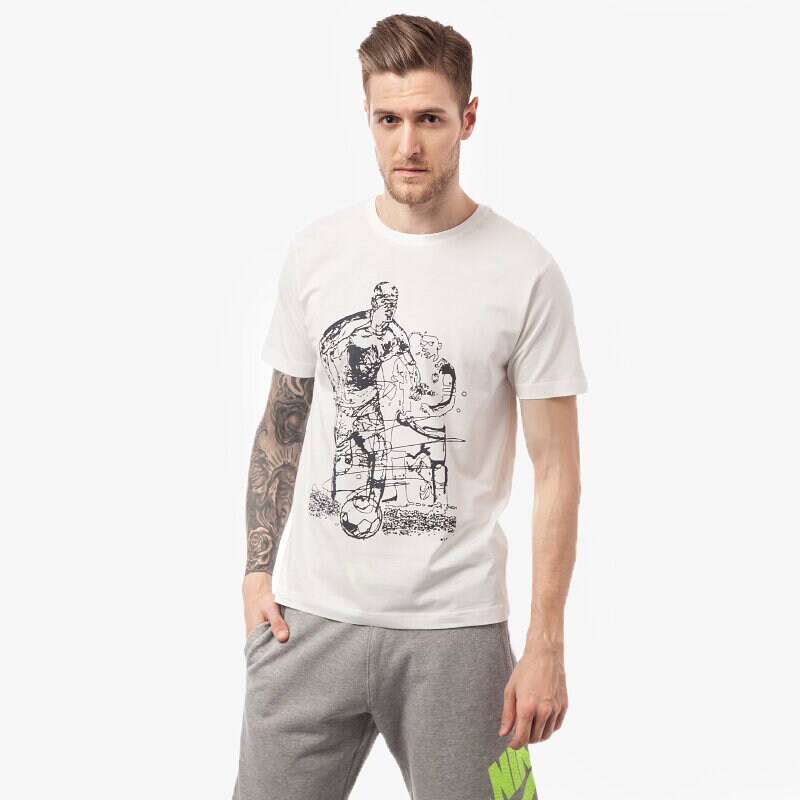 pánské tričko UMBRO TRIČKO DERTOS UL15TSMPR024 BÍLÁ