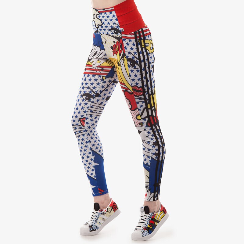 dámské kalhoty ADIDAS KALHOTY  SUPER LEGGINGS S23573 VÍCEBAREVNÁ