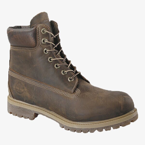 pánské kotníkové boty TIMBERLAND PREMIUM 6 INCH HERITAGE BOOT  TB1270972141 HNĚDÁ
