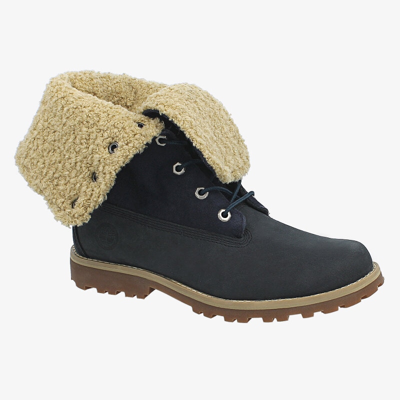 dětské kotníkové boty TIMBERLAND PREMIUM 6 INCH BOOT W/SHEARLING  TB01690A4841 TMAVOMODRÁ