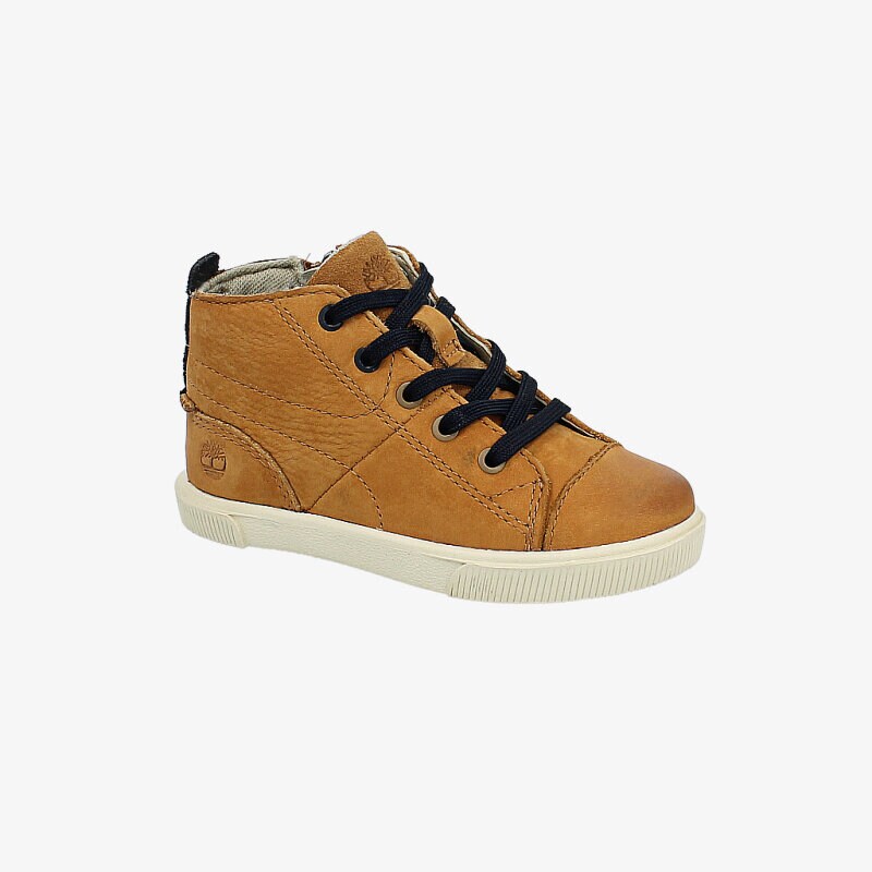 dětské boty casual TIMBERLAND BOYS HOOKSET CAMP A15K6 HNĚDÁ