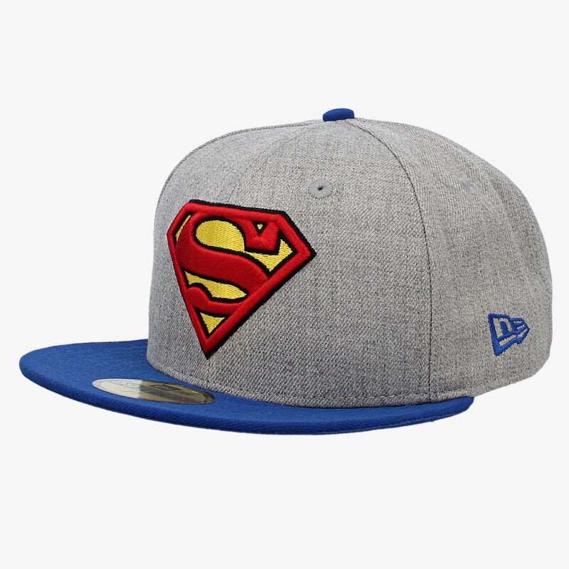 pánská kšiltovka NEW ERA ČEPICE HEATHER HERO SUPERMAN 80059275 ŠEDÁ