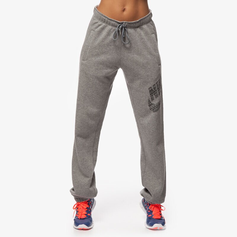 dámské kalhoty NIKE KALHOTY  RALLY PANT-LOGO 684123091 ŠEDÁ