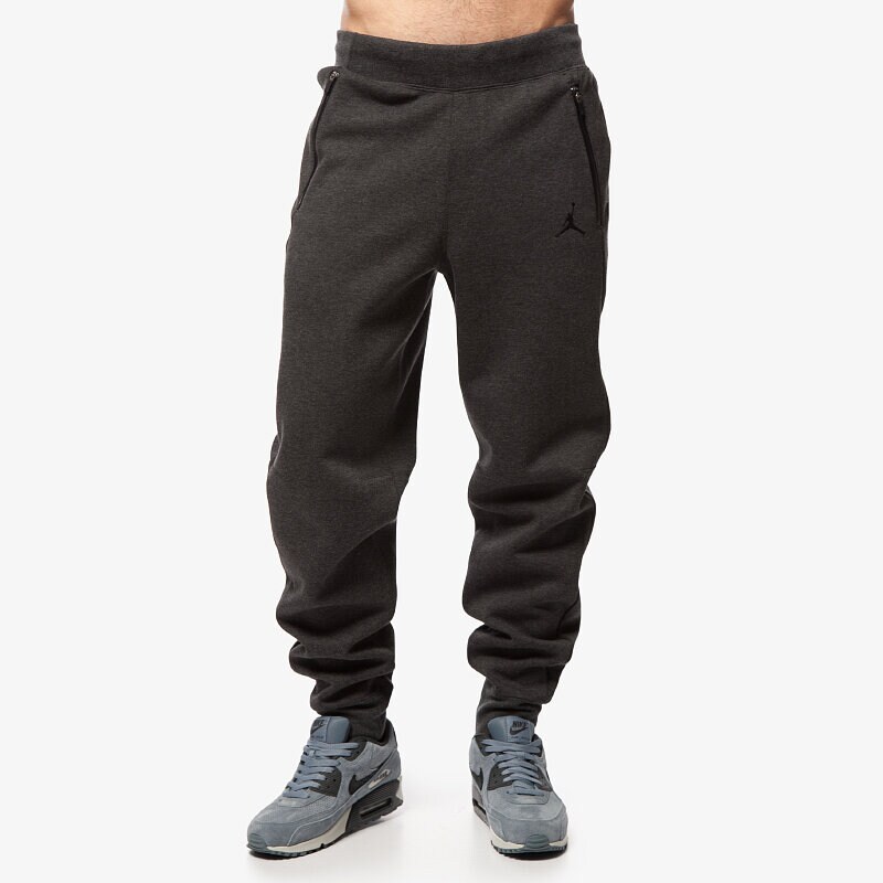 pánské kalhoty JORDAN KALHOTY  AIR FLEECE FLEECE PANT 688994032 ŠEDÁ
