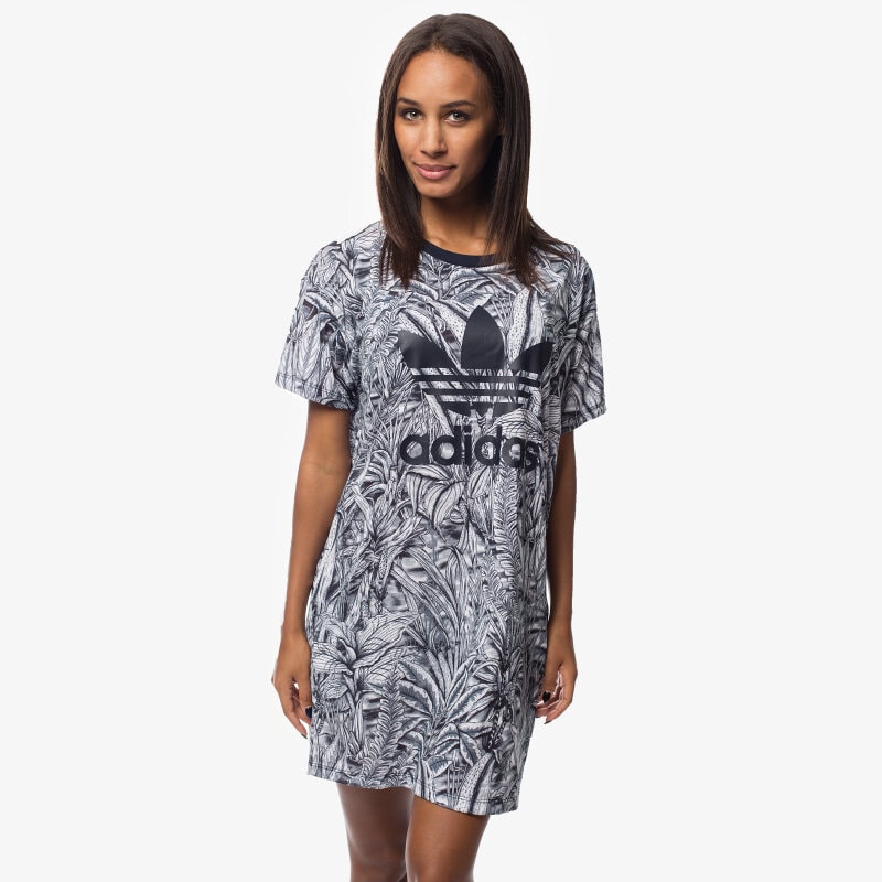 dámské tričko ADIDAS TRIČKO FLORE TEE DRESS AB1996 VÍCEBAREVNÁ