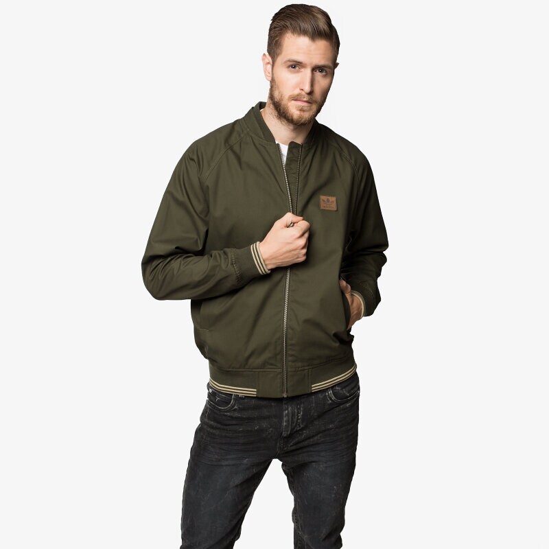 pánská zimní bunda ADIDAS BUNDA FZ CASUAL SST AB7673 ZELENÁ