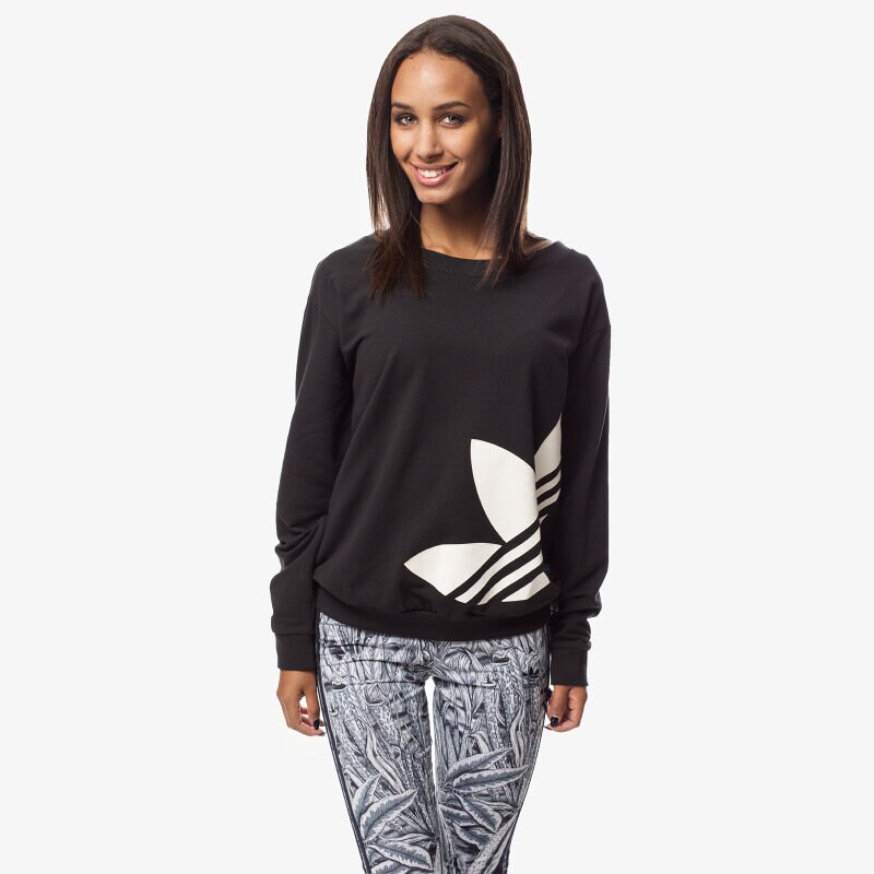 dámská mikina ADIDAS MIKINA LIGHT LOGO SWE AB2018 ČERNÁ