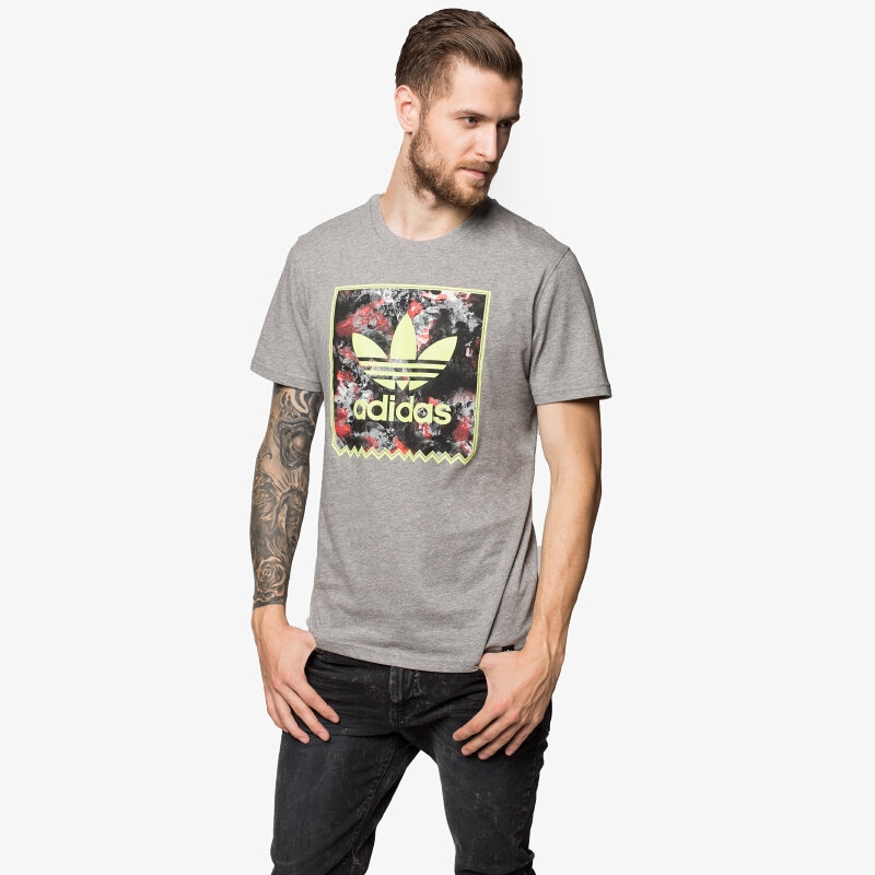 pánské tričko ADIDAS TRIČKO FLRL STORM FILL AB3203 ŠEDÁ