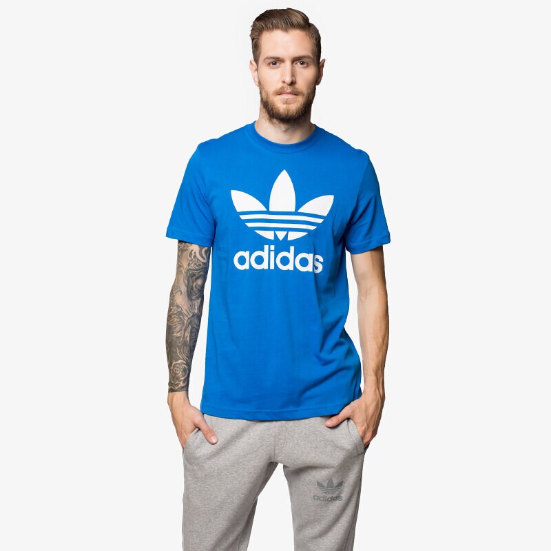 pánské tričko ADIDAS TRIČKO ORIG TREFOIL AB7531 MODRÁ