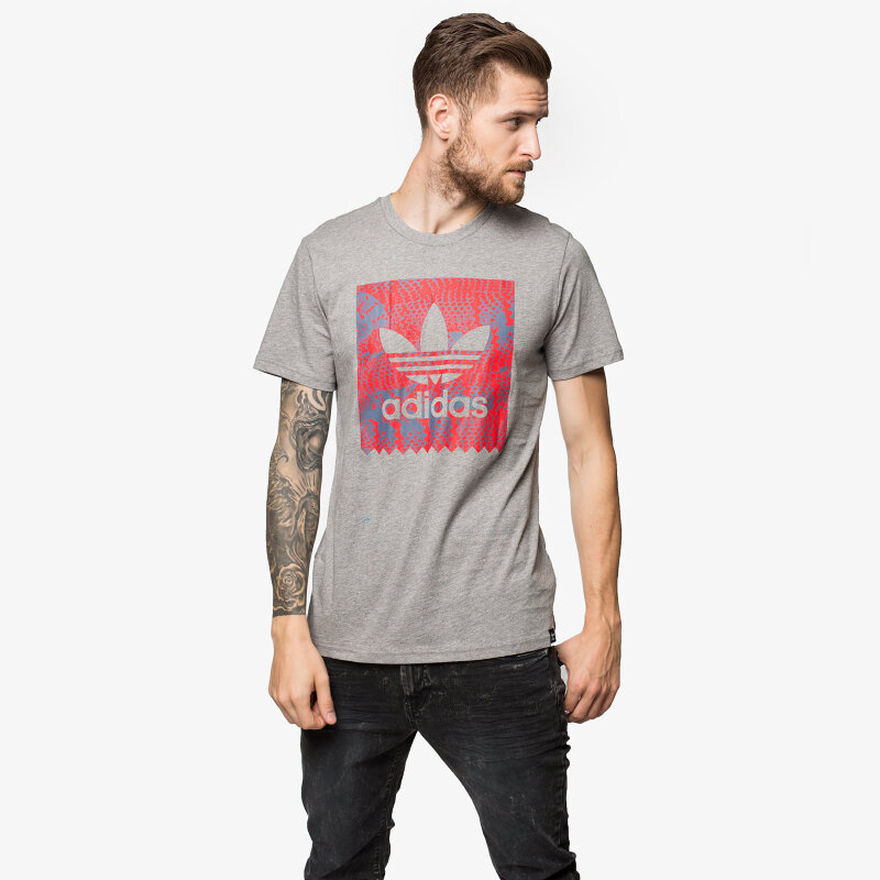 pánské tričko ADIDAS TRIČKO SNAKE NEST FILL AB7923 ŠEDÁ
