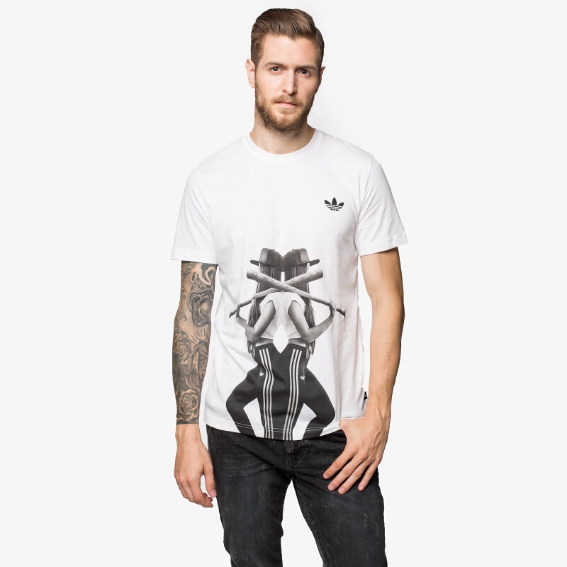 pánské tričko ADIDAS TRIČKO ORI GIRL AB9583 BÍLÁ