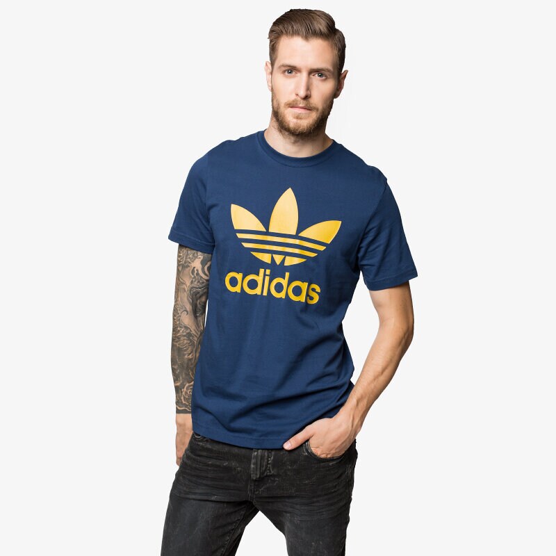 pánské tričko ADIDAS TRIČKO ORIG TREFOIL AC0162 TMAVOMODRÁ
