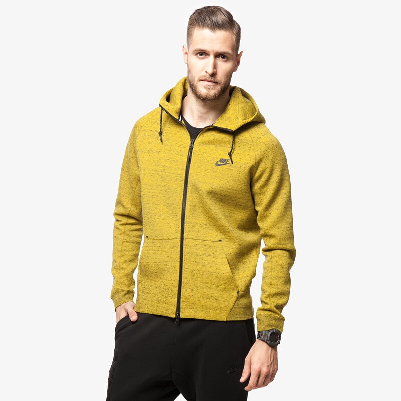 pánská mikina NIKE MIKINA TECH FLEECE AW77 559592752 ŽLUTÁ