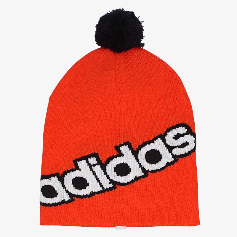 dětská čepice ADIDAS ČEPICE LINEAR POM BEAN AB0331 ORANŽOVÁ