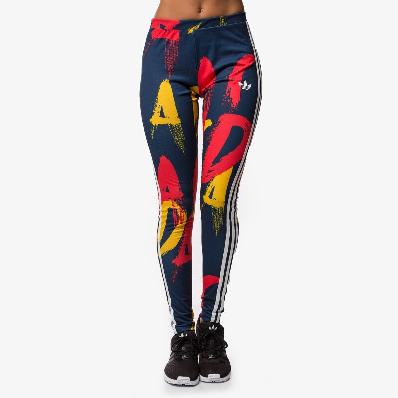 dámské kalhoty ADIDAS KALHOTY  PARIS PRINT LEG AB2647 VÍCEBAREVNÁ