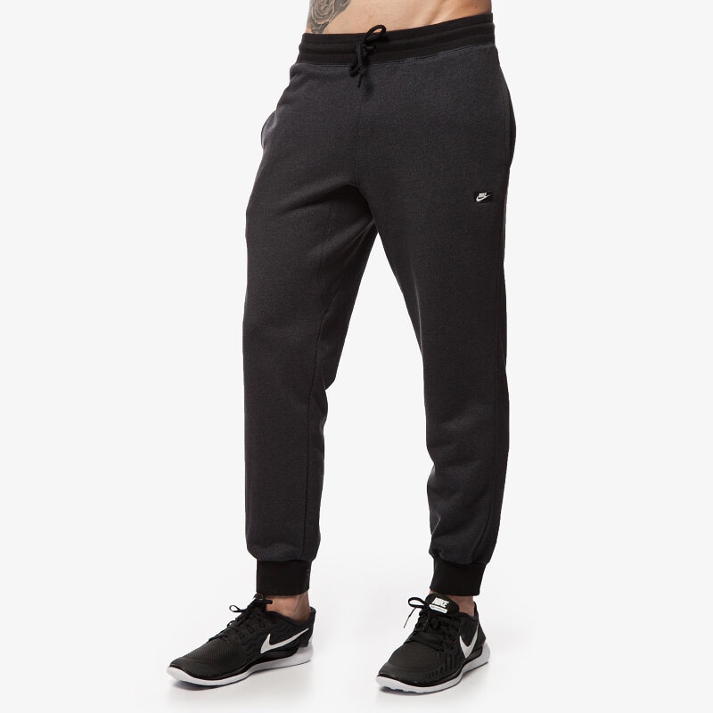 pánské kalhoty NIKE KALHOTY  AW77 FT CUFF PT-SHOEBX 678558060 ŠEDÁ