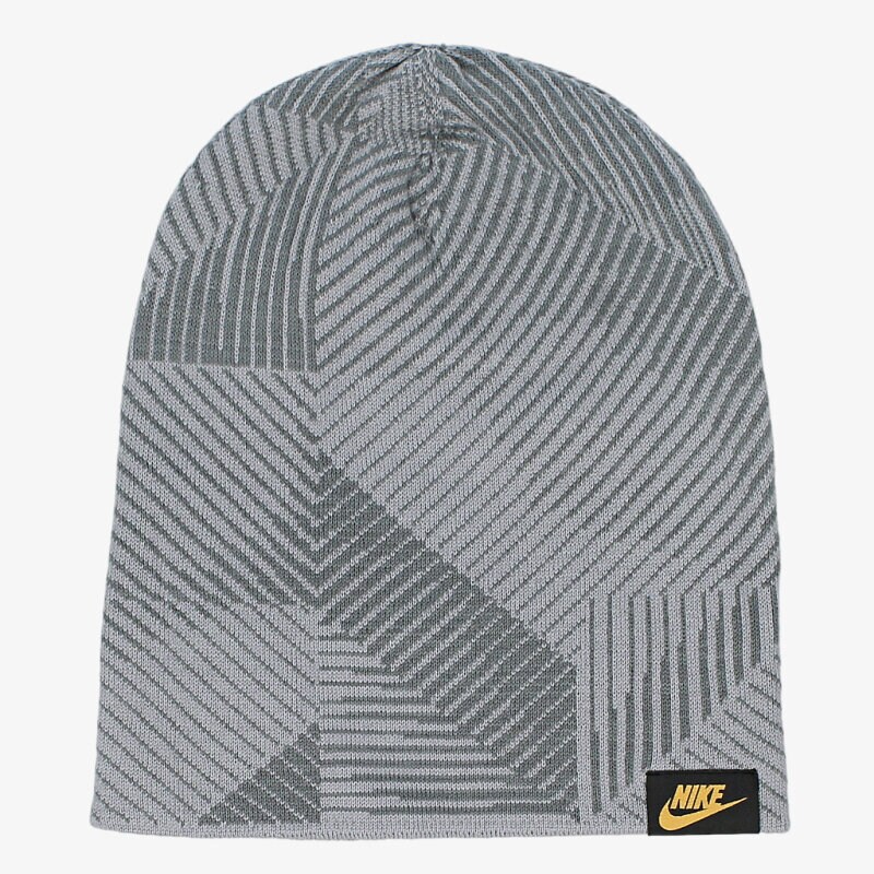 dětská čepice NIKE ČEPICE NSW CUFFED BEANIE 688787012 ŠEDÁ