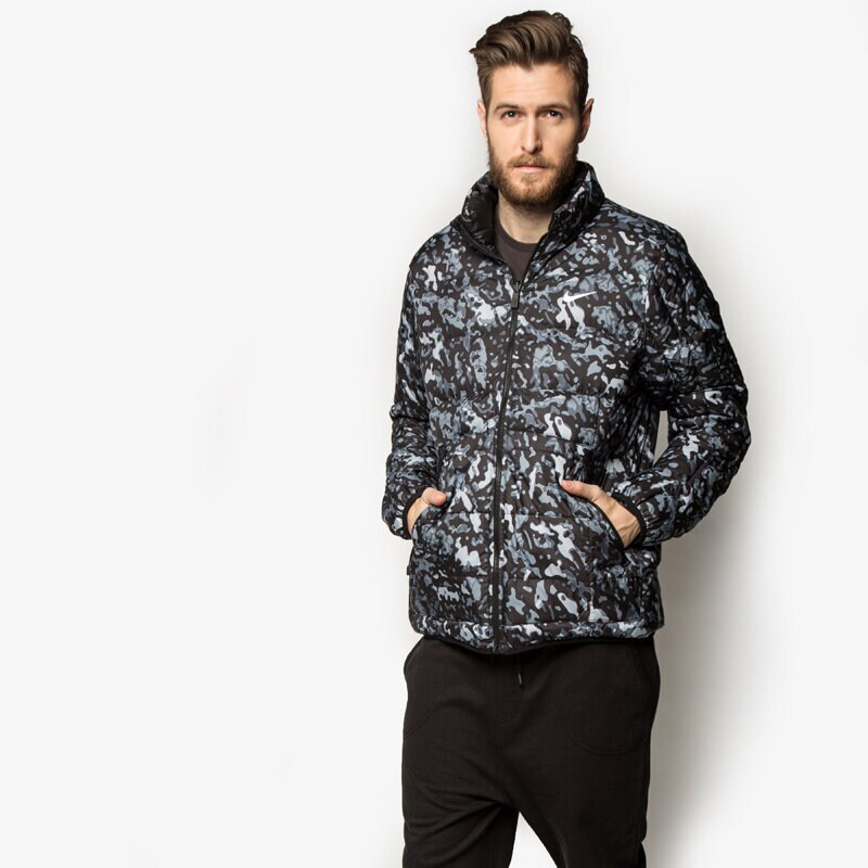 pánská zimní bunda NIKE BUNDA ALLIANCE JACKET- FLP PRT 678291100 ŠEDÁ