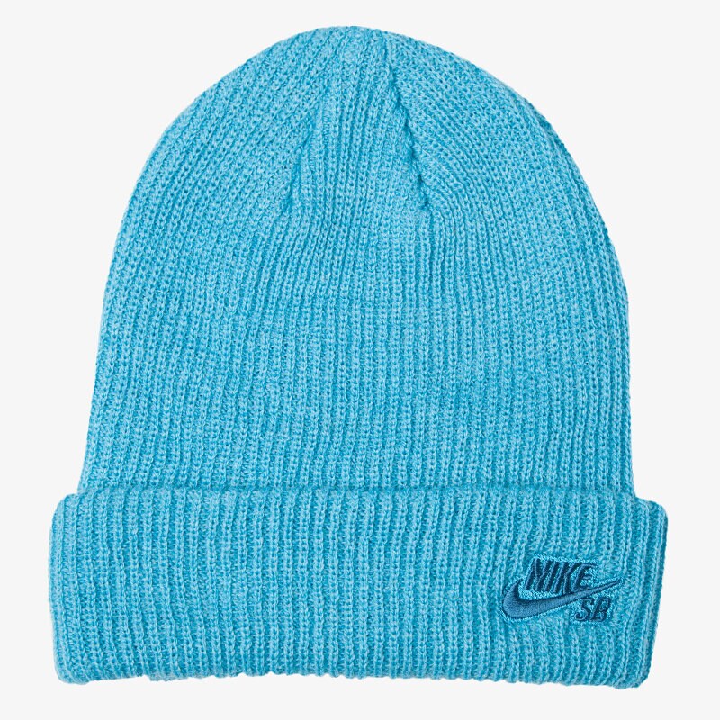 dětská čepice NIKE ČEPICE ZIMNÍ SB FISHERMAN BEANIE 628684457 MODRÁ