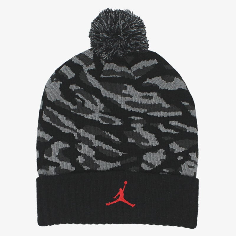 dětská čepice JORDAN ČEPICE POM BEANIE CAMO 686937010 ČERNÁ