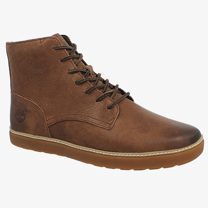 pánské boty casual TIMBERLAND PLAIN TOE BOOT A12RQ HNĚDÁ