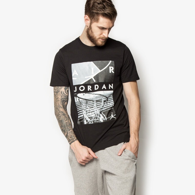 pánské tričko JORDAN TRIČKO AIR PLAYGROUND TEE 689130010 ČERNÁ