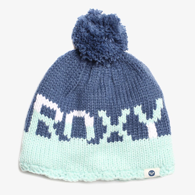 dětská čepice ROXY ČEPICE ZIMNÍ FJORD BEANIE ERJHA03006BRD0 MODRÁ