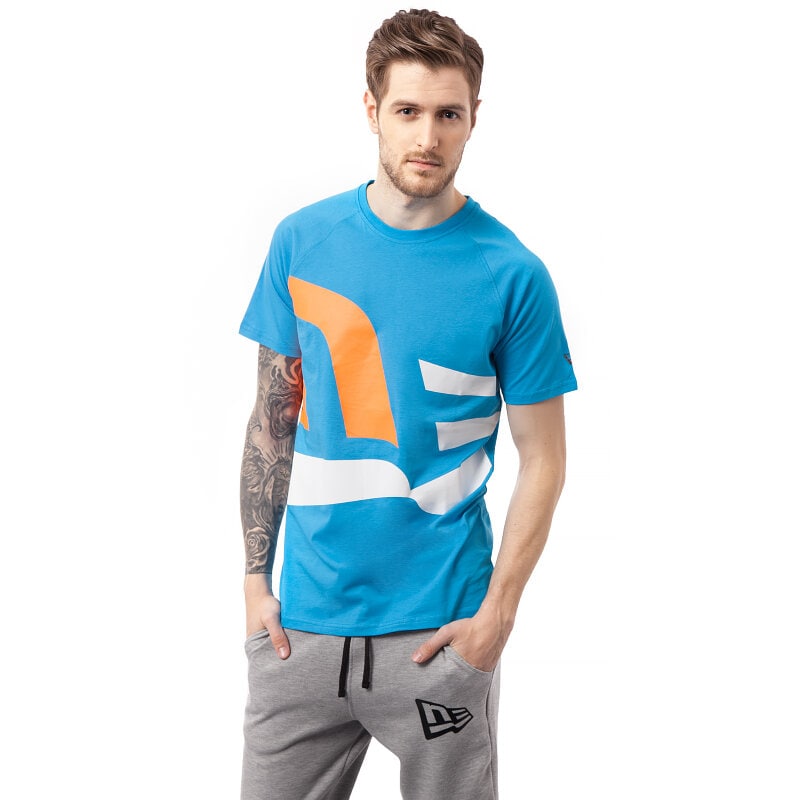 pánské tričko NEW ERA TRIČKO FLAG IT UP TEE 11084870 MODRÁ
