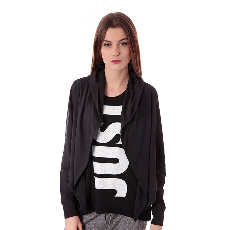 dámská mikina NIKE MIKINA NIKE TWIST STYLED WRAP 589294010 ČERNÁ