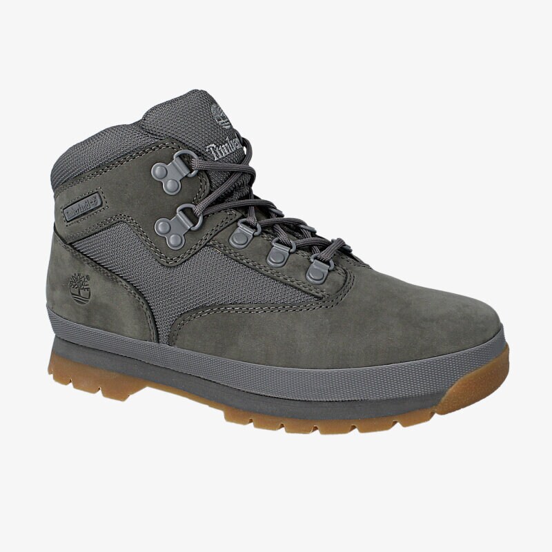 dětská outdoorová obuv TIMBERLAND EURO HIKER - LEATHER / FABRIC A12WE ŠEDÁ