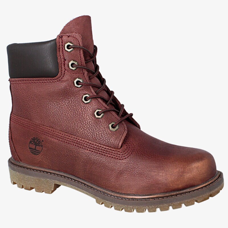 dámské kotníkové boty TIMBERLAND PREMIUM 6 INCH BOOT - W  A12MF BORDOVÁ